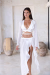 Emily Maxi Skirt - White