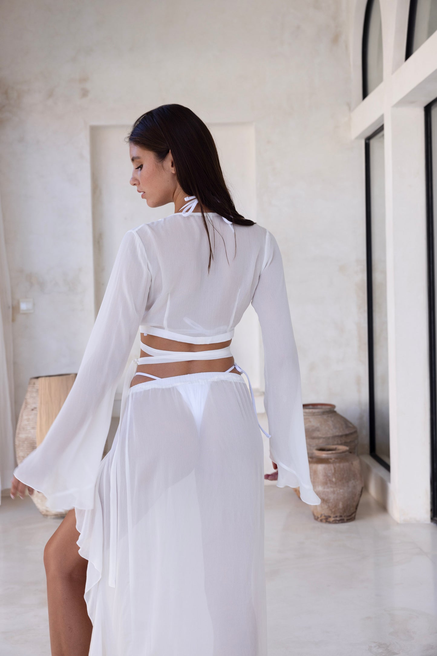 Emily Maxi Skirt - White